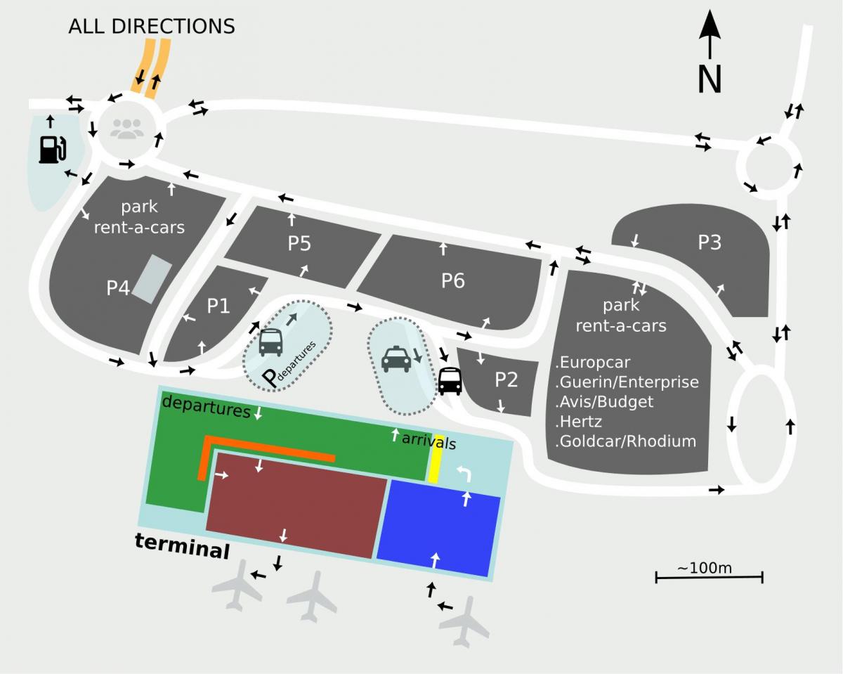 Sevilia aeroport hartă
