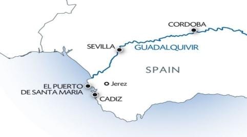 guadalquivir hartă