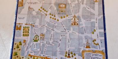 Harta cartierul evreiesc Sevilla