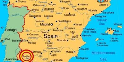Sevilla espana hartă
