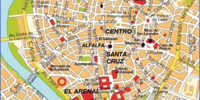 Sevilla spania harta atractii turistice
