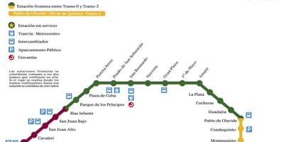 Hartă de metrou Sevilla