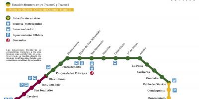 Hartă de metrou Sevilla